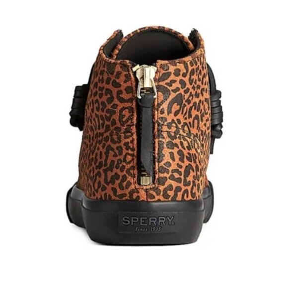 NEW! Sperry x Rebecca Minkoff Leopard Print High Top Sneakers - Size 6 👠 - Picture 8 of 13